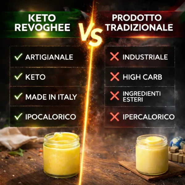 Burro ghee - 3 keto cheto low carb ipocalorico REVO GHEE BURRO CHIARIFICATO ORGANICO CHETO | LOW CARB | KETO | CHETOGENICA | IPOCALORICO | MADE IN ITALY 500G — immagine prodotto