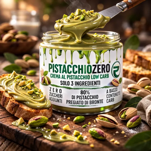 Crema pistacchio - 2 keto cheto low carb ipocalorico CREMA PISTACCHIO ZERO CHETO | LOW CARB | KETO | CHETOGENICA | IPOCALORICO | ARTIGIANALE | MADE IN ITALY 200G — immagine prodotto