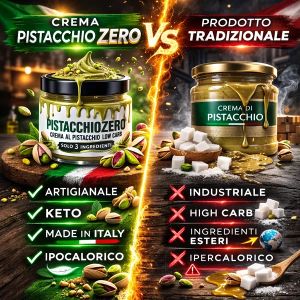 Crema pistacchio - 3 keto cheto low carb ipocalorico CREMA PISTACCHIO ZERO CHETO | LOW CARB | KETO | CHETOGENICA | IPOCALORICO | ARTIGIANALE | MADE IN ITALY 200G — immagine prodotto