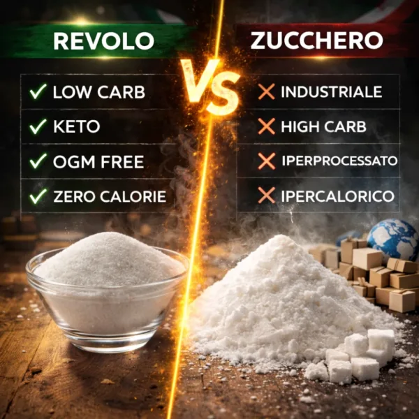 Eritritolo granulato - 3 keto cheto low carb ipocalorico REVOLO ERITRITOLO GRANULATO CHETO | LOW CARB | KETO | CHETOGENICA | IPOCALORICO 750G — immagine prodotto