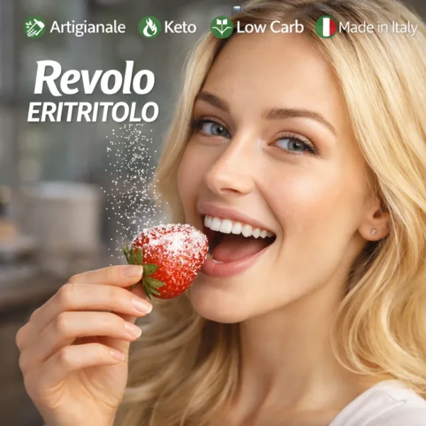 Eritritolo granulato - 4 keto cheto low carb ipocalorico REVOLO ERITRITOLO GRANULATO CHETO | LOW CARB | KETO | CHETOGENICA | IPOCALORICO 750G — immagine prodotto