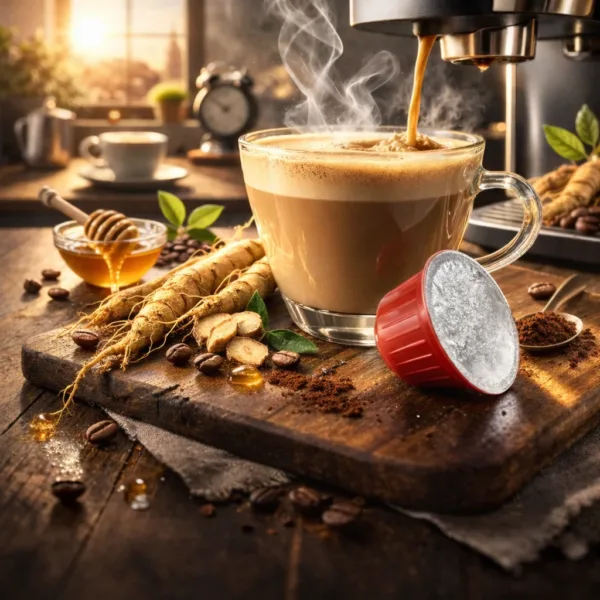 Ginseng - 2 keto cheto low carb ipocalorico REVOLUTION03 GINSENG CREMOSO CHETO | LOW CARB | KETO | CHETOGENICA | CAPSULE COMPATIBILI DOLCE GUSTO | IPOCALORICO — immagine prodotto