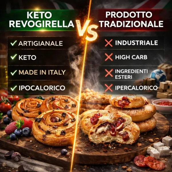 Girelle - 3 keto cheto low carb ipocalorico REVO GIRELLE CHETO | LOW CARB | KETO | CHETOGENICA | SNACK IPOCALORICO 2 PEZZI 120G — immagine prodotto