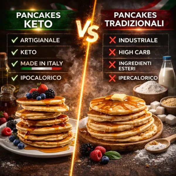 Mix pancake - 3 keto cheto low carb ipocalorico REVO MIX FARINA PANCAKE CHETO | LOW CARB | KETO | CHETOGENICA | PREPARATO | IPOCALORICO 500G — immagine prodotto