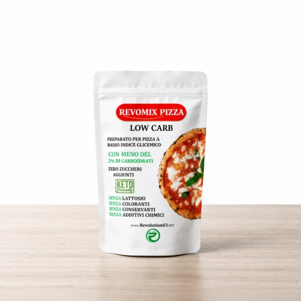 Mix pizza - 500g - 1 keto cheto low carb ipocalorico REVO MIX FARINA KETO PIZZA | CHETO | LOW CARB | CHETOGENICA | PREPARATO | IPOCALORICO 500G — immagine prodotto
