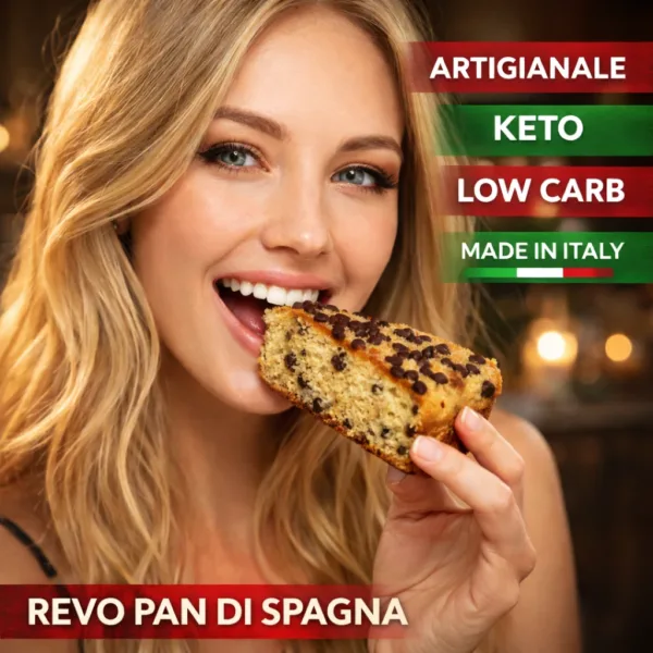 Pan di spagna - 4 keto cheto low carb ipocalorico REVO PAN DI SPAGNA CHETO | LOW CARB | KETO | CHETOGENICA | IPOCALORICO 550G — immagine prodotto