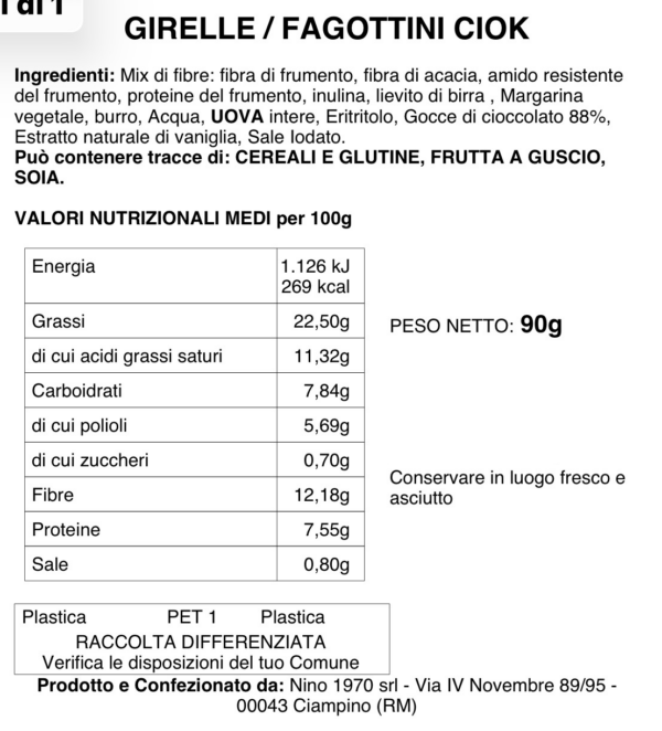 Fagottino Keto al Cioccolato — immagine prodotto