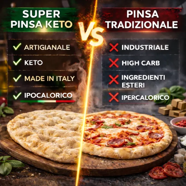 Super pinsa - 3 keto cheto low carb ipocalorico SUPER PINSA KETO | LOW CARB | CHETOGENICA | KETO | IPOCALORICO | BASE PIZZA ARTIGIANALE 160G — immagine prodotto
