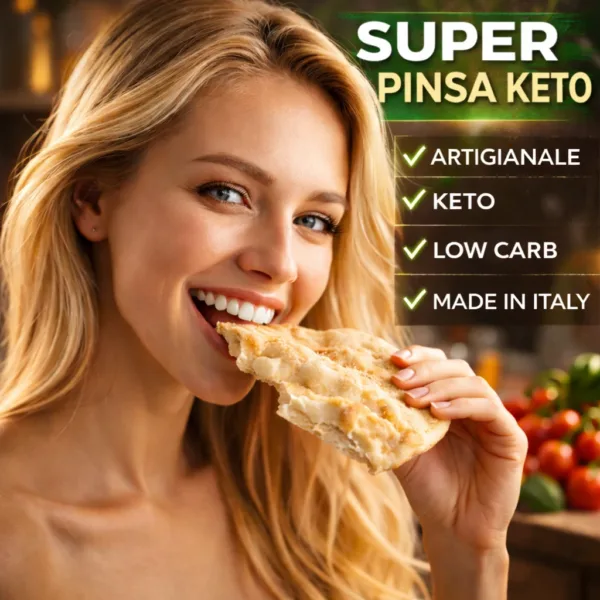 Super pinsa - 4 keto cheto low carb ipocalorico SUPER PINSA KETO | LOW CARB | CHETOGENICA | KETO | IPOCALORICO | BASE PIZZA ARTIGIANALE 160G — immagine prodotto