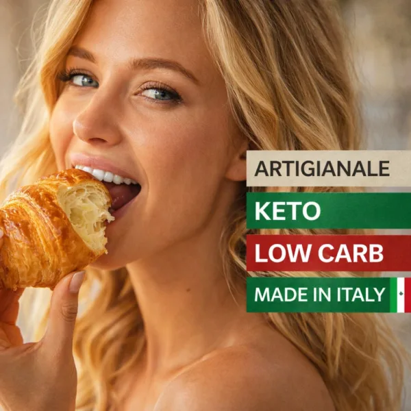 cornetti monoporzione - 4 keto cheto low carb ipocalorico REVO CROISSANT CHETO | LOW CARB | KETO | CHETOGENICA | CORNETTO ARTIGIANALE | IPOCALORICO 50G — immagine prodotto